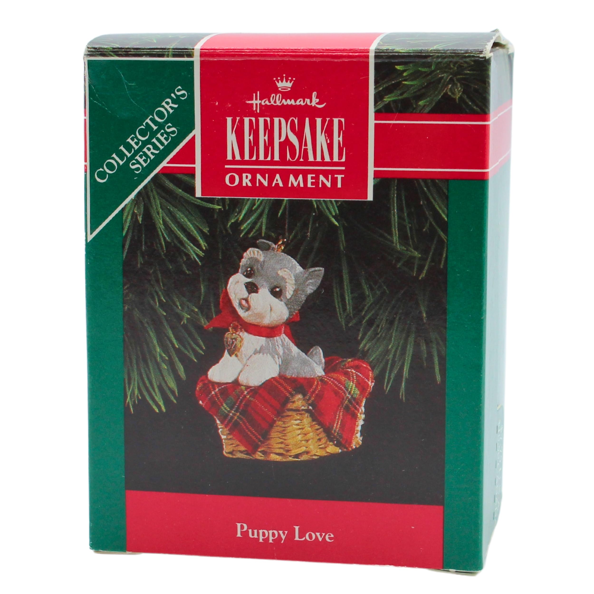 Amazon.com: 1992 Hallmark Keepsake Schnauzer Puppy Love Christmas